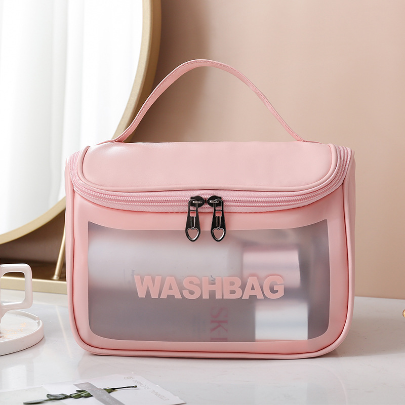 Túi đựng mỹ phẩm trong suốt WASHBAG đồ trang điểm du lịch chống thấm nước