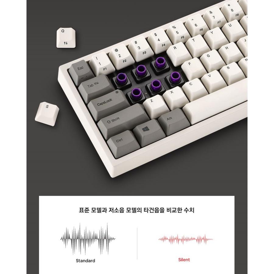 Bàn Phím Cơ Máy Tính Hiệu Leopold FC660C White Grey - Silent Topre Switch - Hàng Chính Hãng