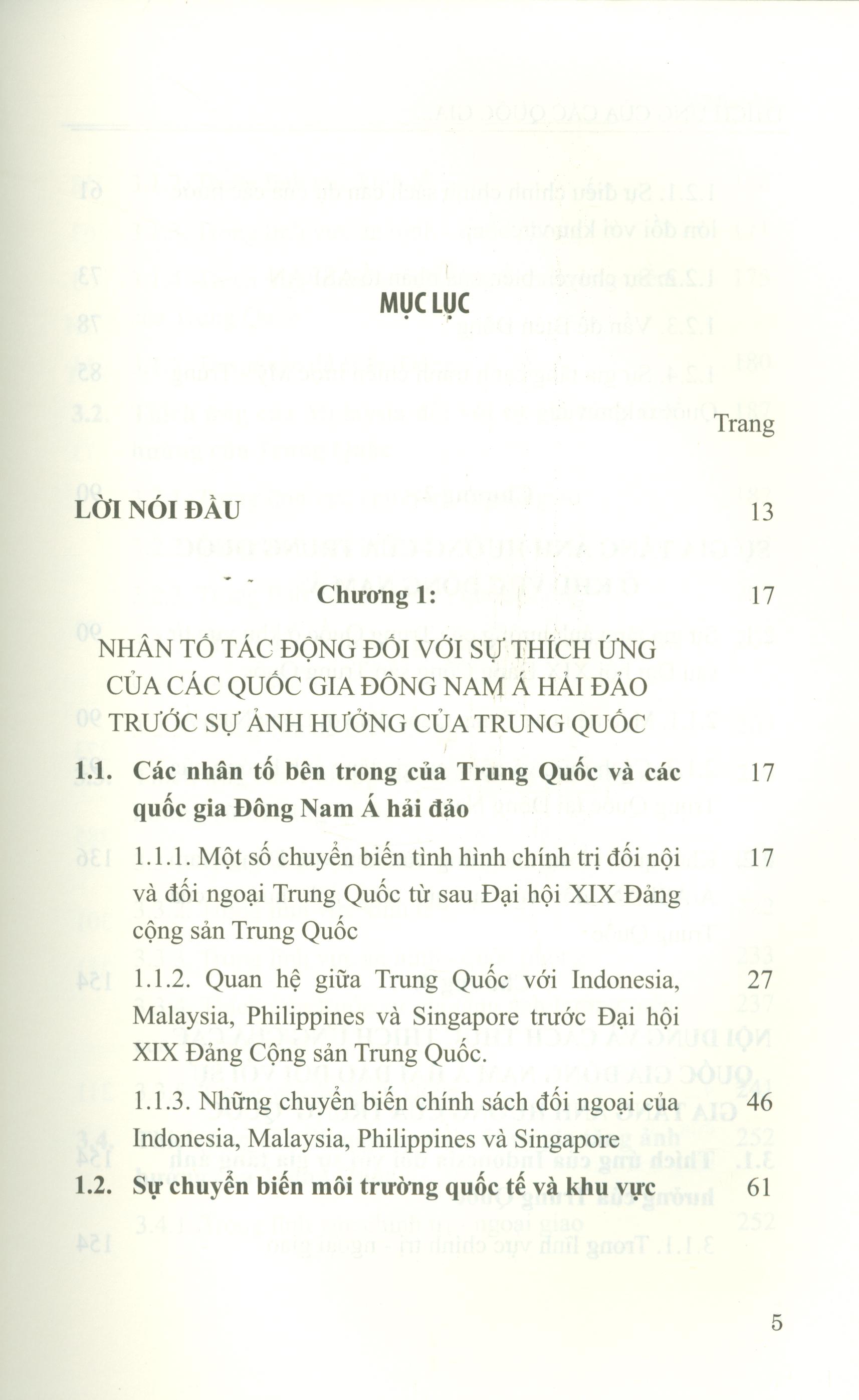 Thích Ứng Của Các Quốc Gia Đông Nam Á Hải Đảo Trước Sự Gia Tăng Ảnh Hưởng Của Trung Quốc Từ Sau Đại Hội XIX Đảng Cộng Sản Trung Quốc (Sách Chuyên Khảo)