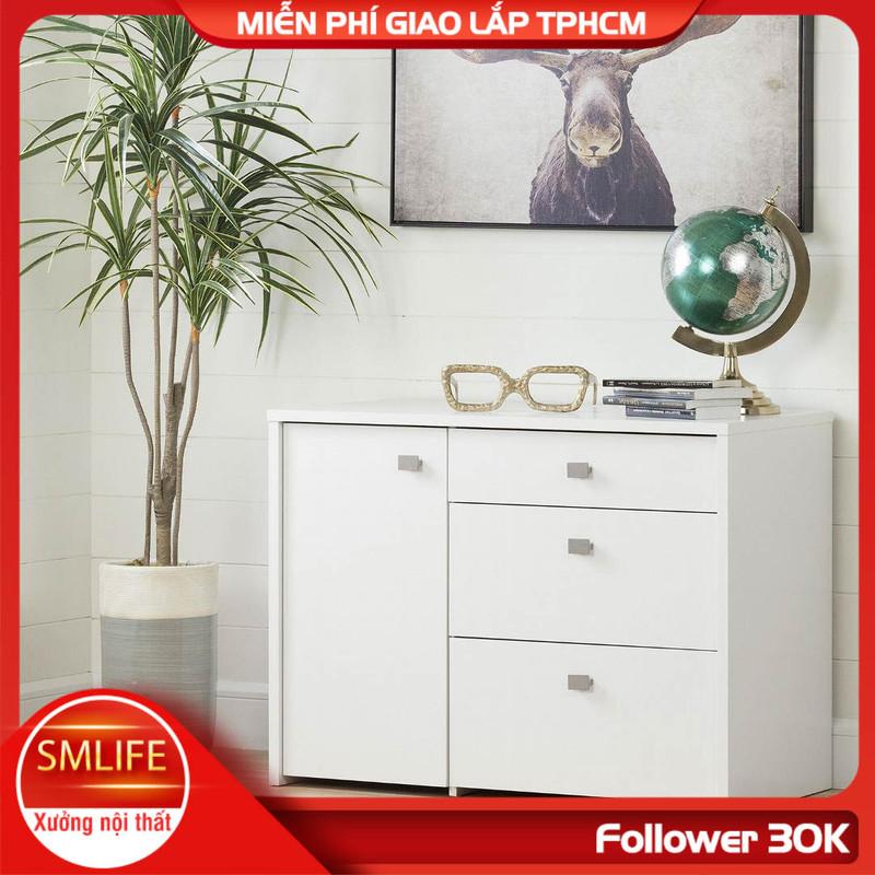 Tủ để tài liệu bằng gỗ thiết kế hiện đại kiểu dáng nhỏ gọn SMLIFE Frarrah
