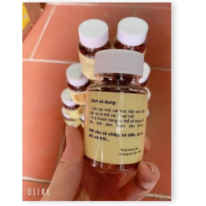 Mồi Câu Cá môi hạt Chuyên Chép, Trôi, Trắm, Rô Phi câu  đơn đài câu lục chất lượng giá rẻ