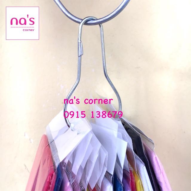 Bộ 100 móc bầu treo đồ, treo hàng size nhỏ 6.5x3.5cm