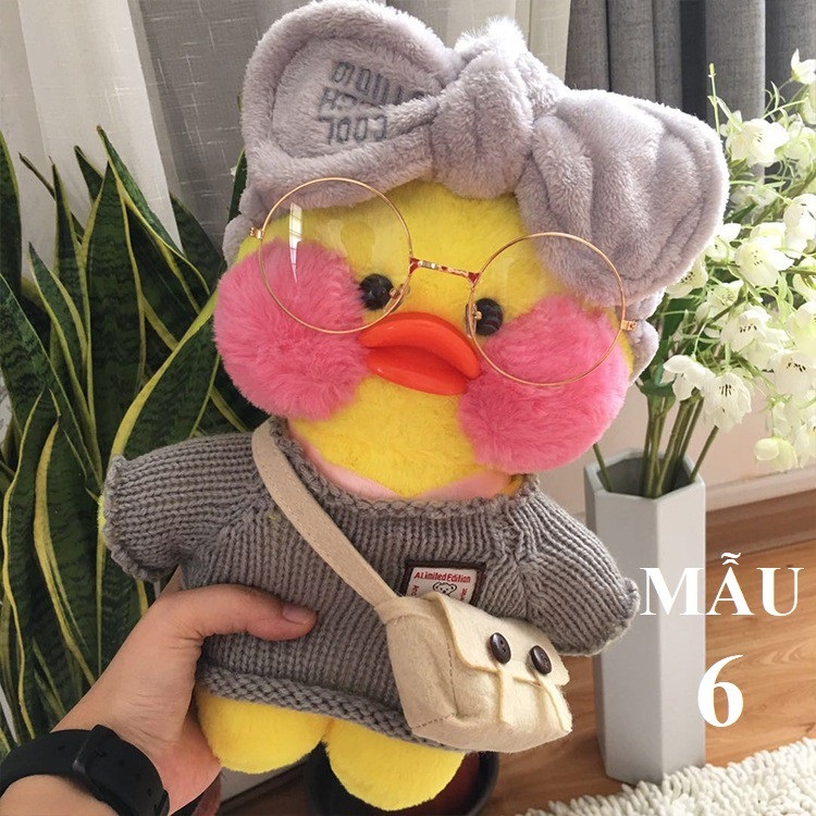 Gấu Bông Vịt Má Hồng Môi Tều 30cm Siêu Cưng