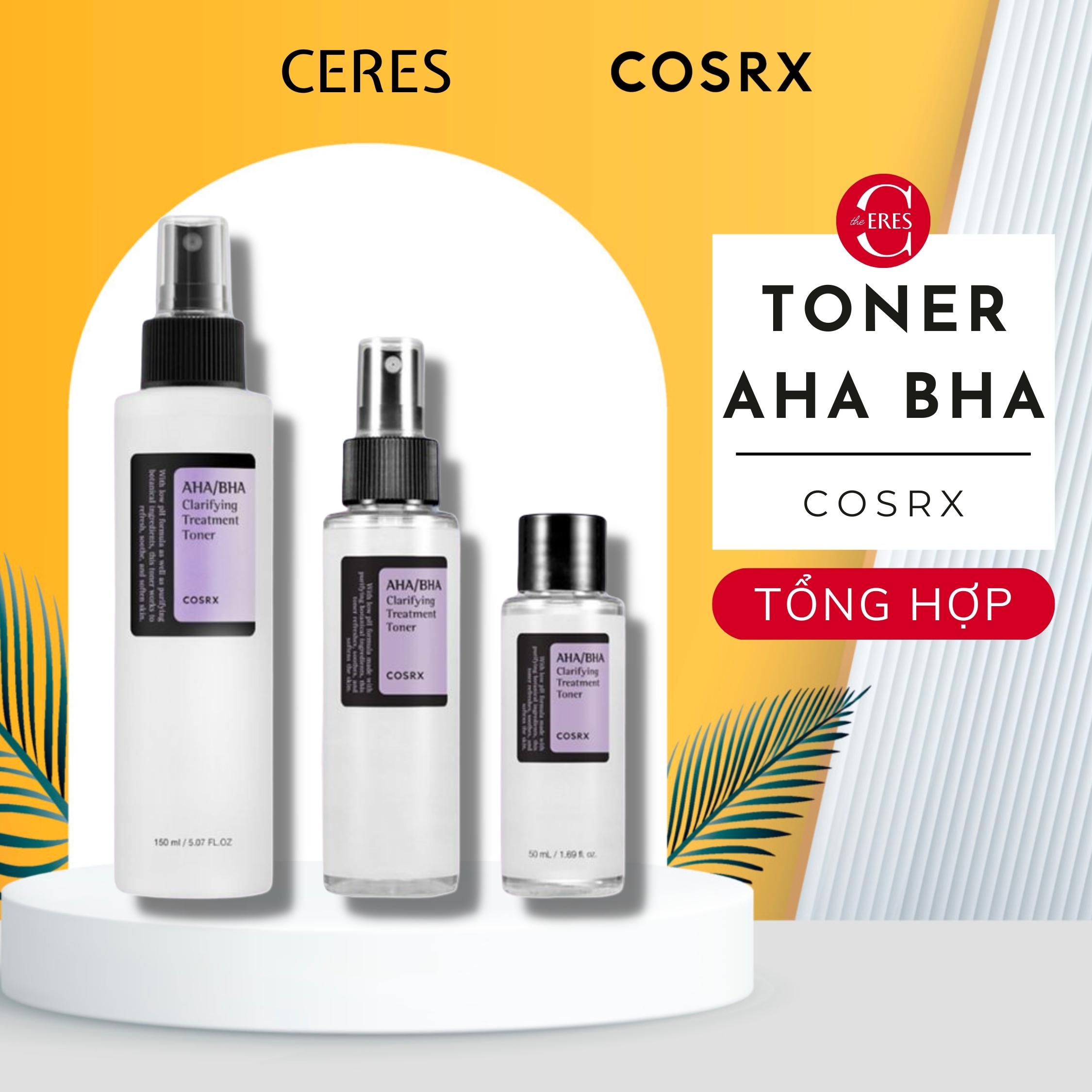 Toner Nước Hoa Hồng Cosrx AHA BHA Tẩy Tế Bào Chết Làm Sáng Cân Bằng Da Giảm Mụn 50ml/100ml/150ml