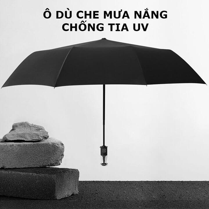 Ô dù tự động đóng mở 2 chiều chống tia UV, ô che mưa che nắng 10 nan cầm tay gấp gọn chống thấm hiệu quả - R