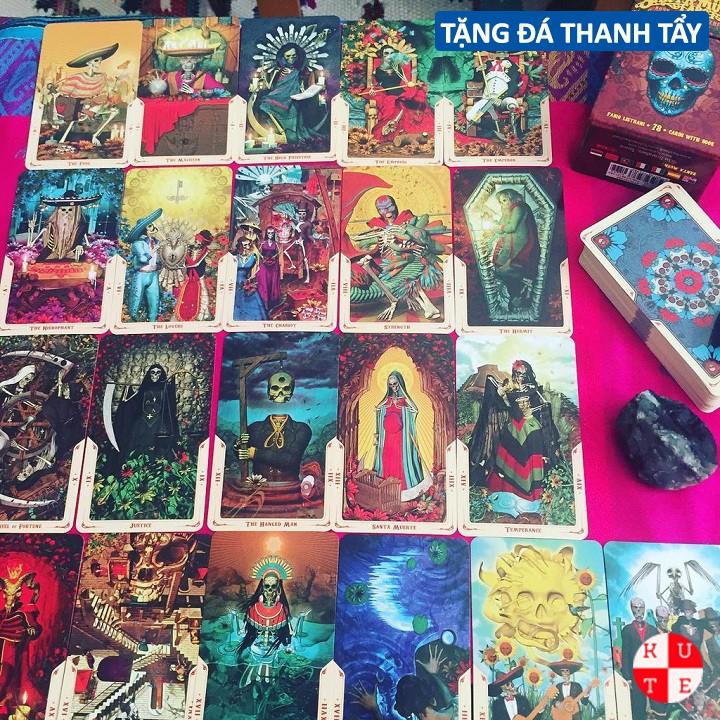 Bài Tarot Santa Muerte Tarot 78 Lá Bài Tặng File Tiếng Anh Và Đá Thanh Tẩy