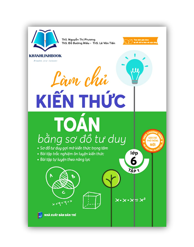 Sách - Combo Làm Chủ Kiến Thức Toán Lớp 6 Bằng Sơ Đồ Tư Duy - Tập 1 + 2