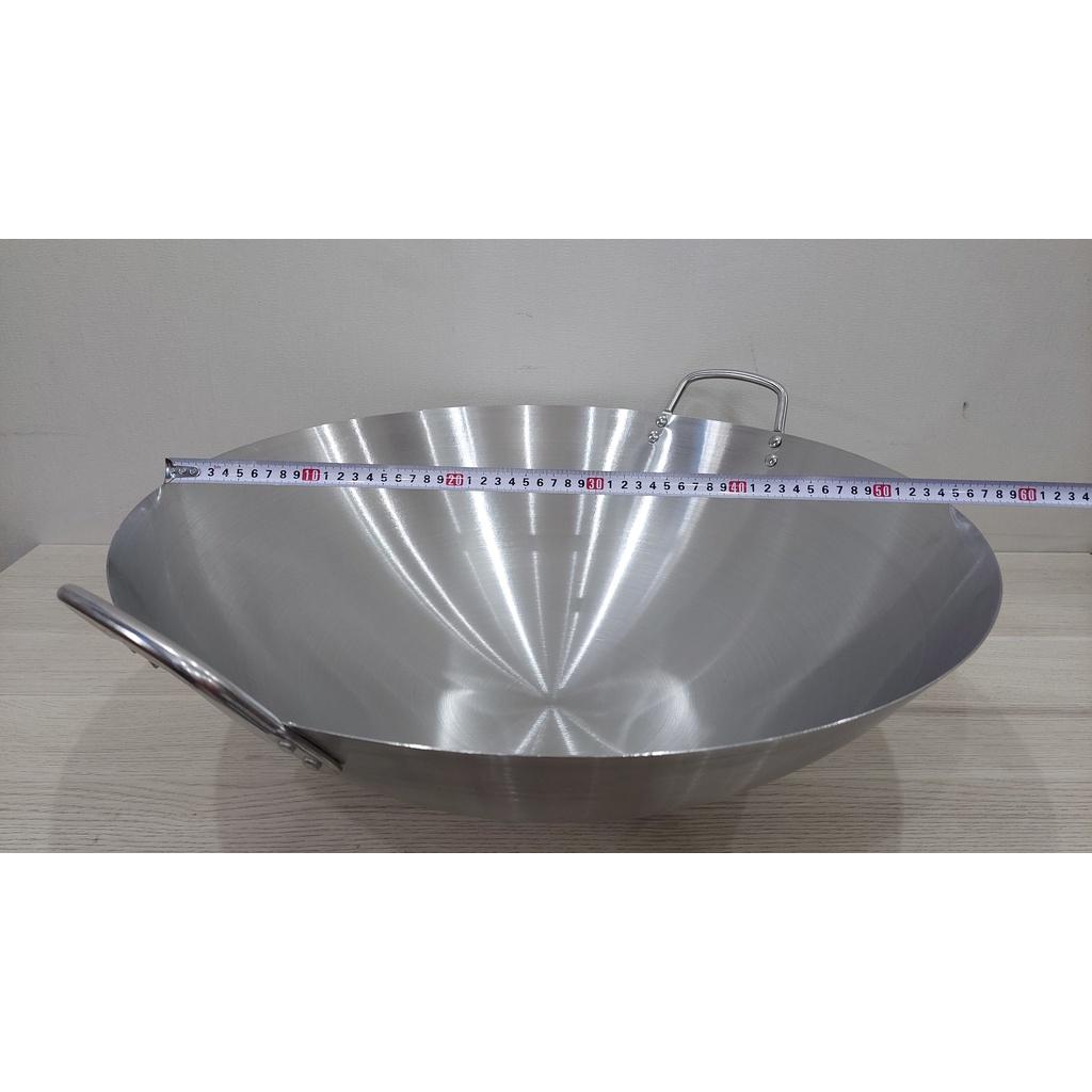 Chảo inox cao cấp 2 quai nhám size 50cm, 55cm chuyên dùng nhà hàng