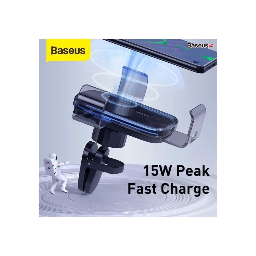Bộ đế giữ điện thoại tích hợp sạc nhanh không dây dùng cho xe hơi Baseus Explore Wireless Charger Gravity Car Mount