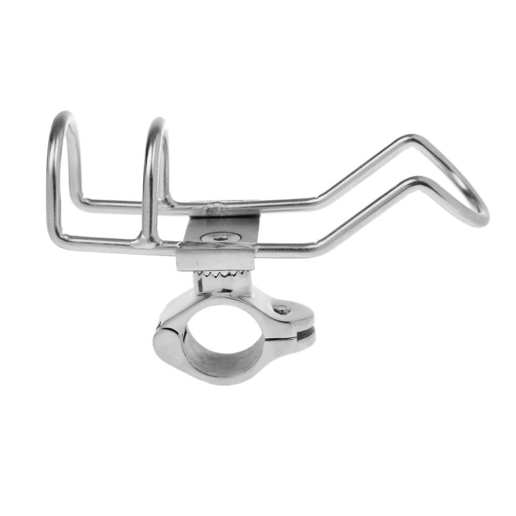 Stainless Steel Rotating Fishing Rod Bracket Holder Boat Kayak Flush Mount
