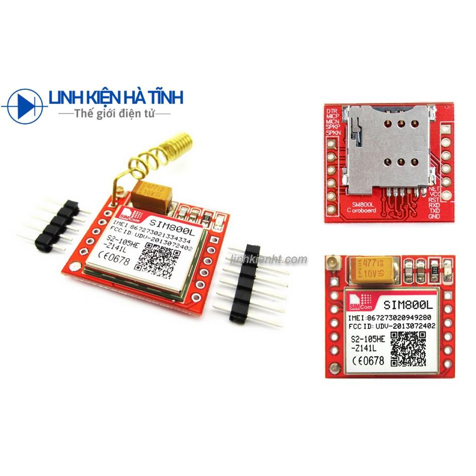 MODULE SIM800L SIM800 SIM800C GSM GPRS KÈM ĂNG TEN KẾT NỐI ARDUINO