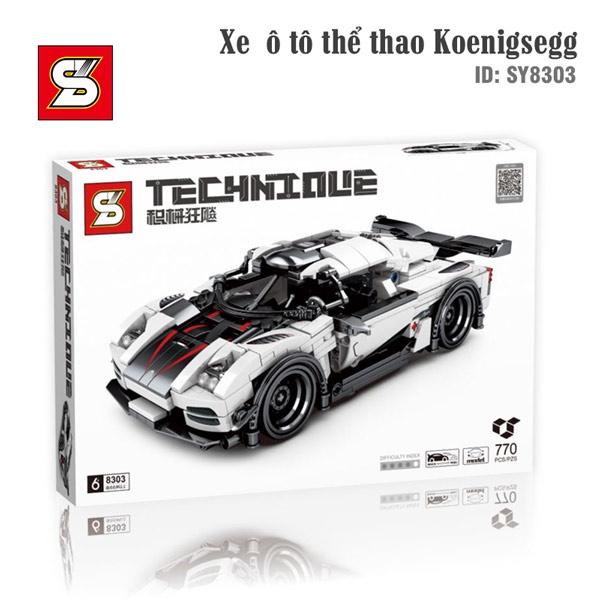 Đồ Chơi Lắp Ráp Xe Thể Thao Koenigsegg – SY BLOCK 8303