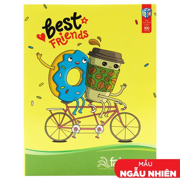 Tập Học Sinh Best Friends - 4 Ô ly 100 Trang ĐL 80gsm - Fahasa 04 (Mẫu Sản Phẩm Ngẫu Giao Ngẫu Nhiên)