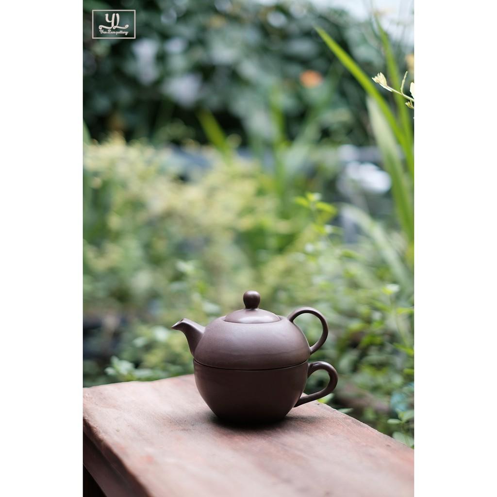 Bộ Trà "Độc Ẩm" Gốm Sứ