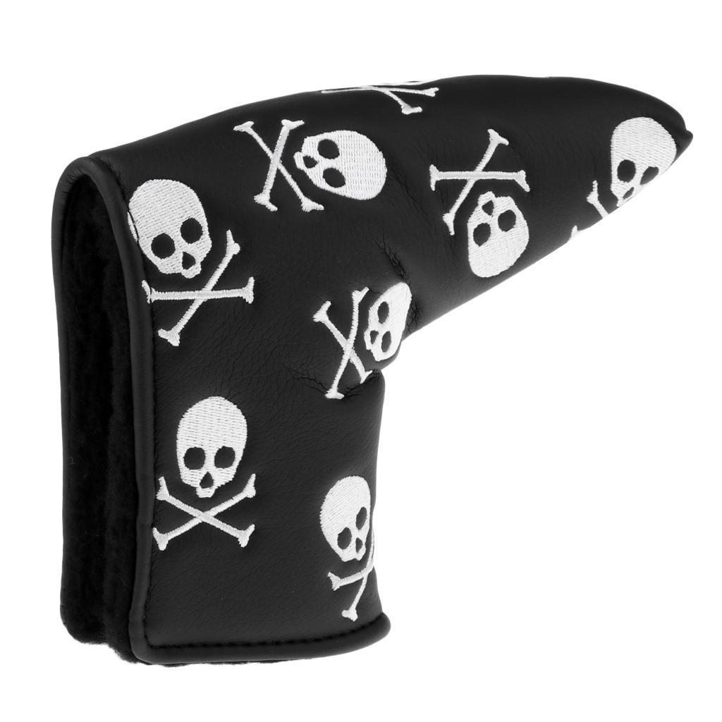 2x PU Leather Golf Putter Head Cover