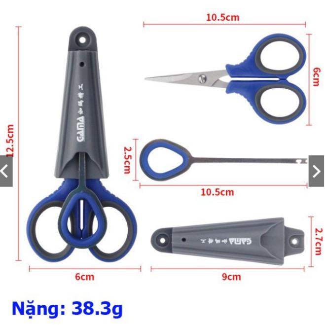 Kéo Cắt Thẻo + Gỡ lưỡi câu cá có thể Gắn Thùng Câu Đài vô cùng tiện lợi