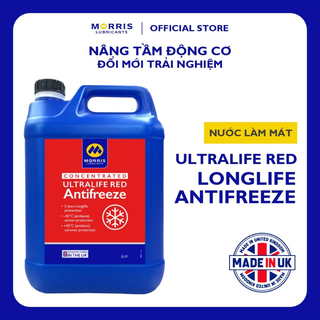Nước Làm Mát Đỏ Cao Cấp Cho Động Cơ Xăng - Morris Lubricants Ultralife Red Longlife / Can 5L