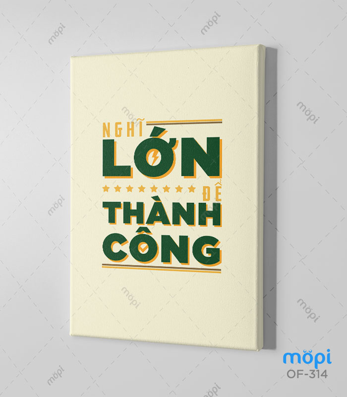 Bộ 03 Tranh Canvas Mopi Trang Trí Cổ Động Văn Phòng - Chủ Đề Bất Động Sản (Bộ 3 Tranh 45x60cm)