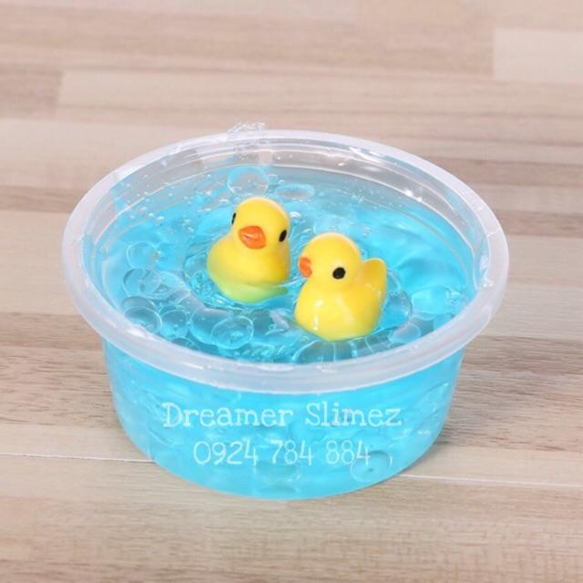 CHÚ VỊT ĐÁNG YÊU CLEAR SLIME SIÊU TRONG VÀ DẺO - TẶNG KÈM CHARM MIỄN PHÍ