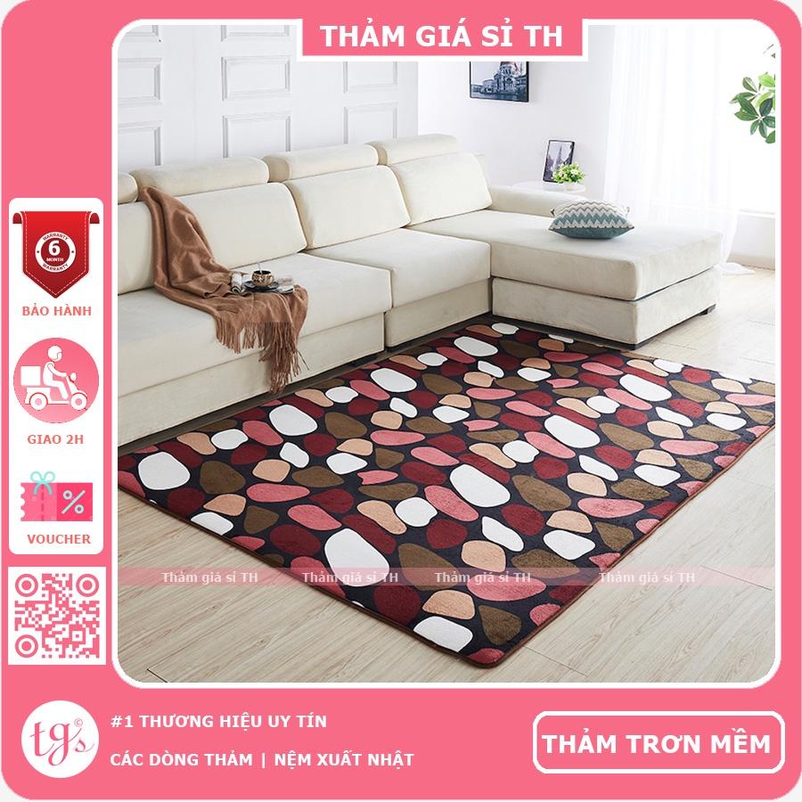 Thảm Nhung Nỉ Mẫu Đá Màu | Thảm Trang Trí Phòng Khách - Phòng Ngủ - Thảm Trải Sofa - Thảm Dành Cho Bé