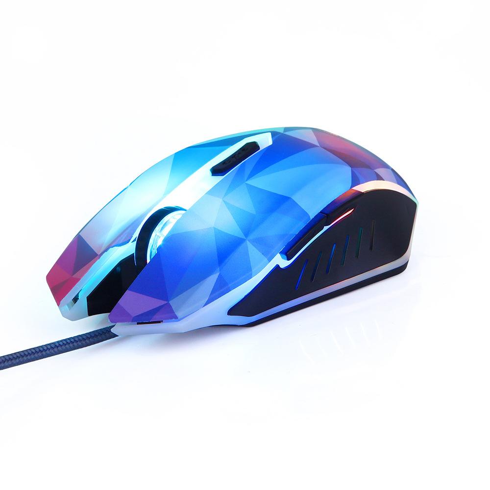 Sữa Ong Chúa Lược USB Chuột Chơi Game Có Dây 6 Nút Quang Máy Tính Game Thủ Chuyên Nghiệp Chuột Cho Laptop LOL CS Đèn LED Kim Cương phiên Bản