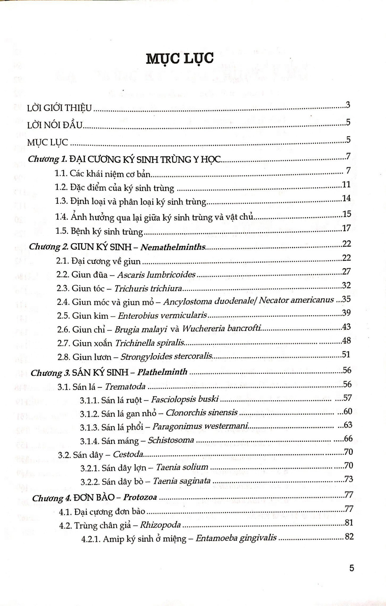 Ký Sinh Trùng ( Dùng Cho Đào Tạo Dược Sĩ Đại Học )