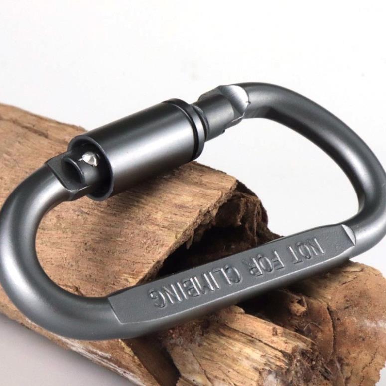 Móc Đa Năng Móc Khóa Nhôm Đi Phượt Carabiner Chữ D