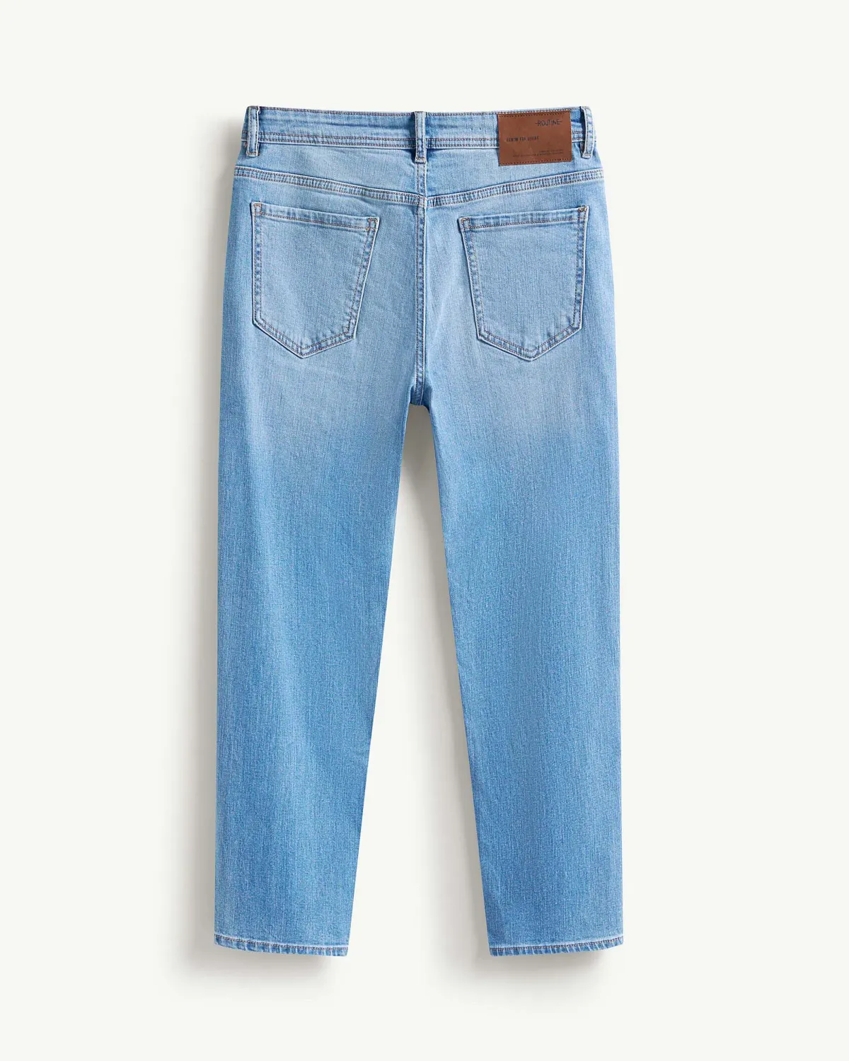 Quần jeans nam ROUTINE màu Xanh nhạt form Slim cropped - 10F24DPA004 | LASTORE MENSWEAR