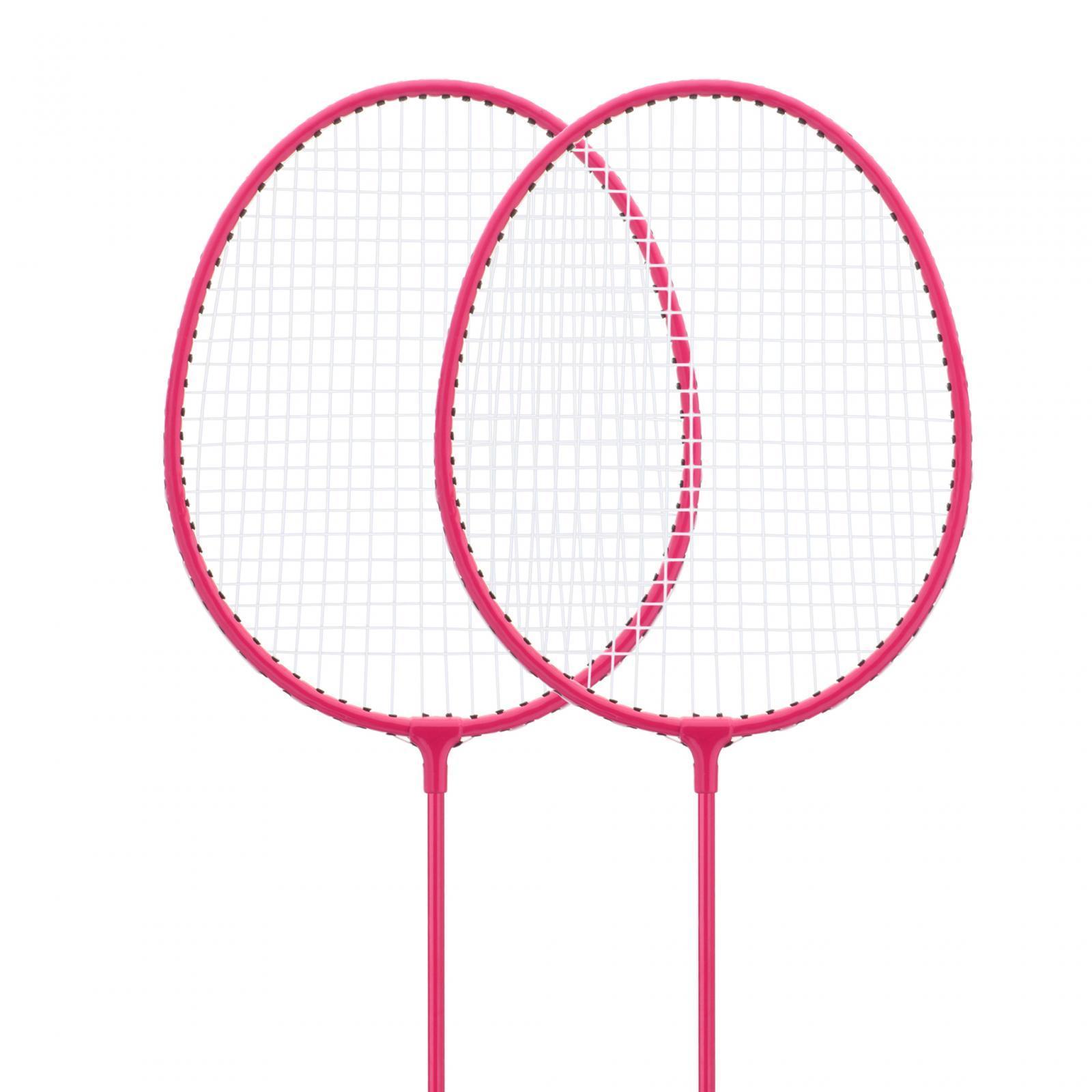 2x Badminton Rackets Badminton Shuttlecock Tennis Racquet with 3 Nylon Balls Badminton Racquets for Beginners Beach Lawn Playing Kids Adults