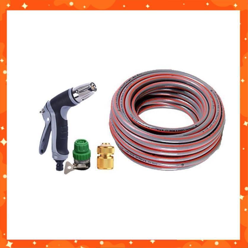 Bộ dây vòi xịt nước rửa xe,tưới cây tăng áp 3 lần 15m 206817