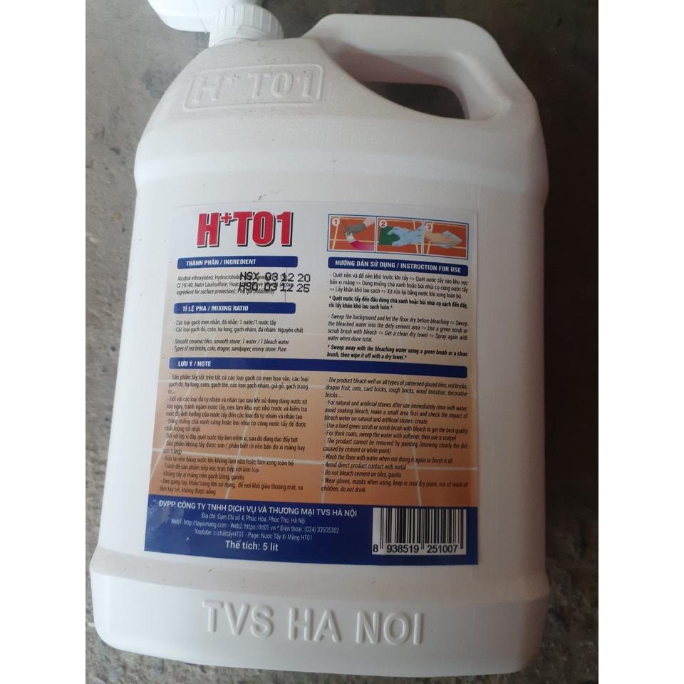 H+T01 can 5l chất tẩy Xi măng