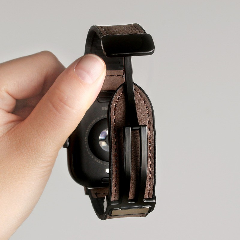 Dây đeo khóa từ tính dành Cho đồng hồ thông minh Redmi Watch 4 - Redmi Watch 5 - Mi band 8 Pro - Dây da đeo 22mm cho smartwatch - Hàng nhập khẩu