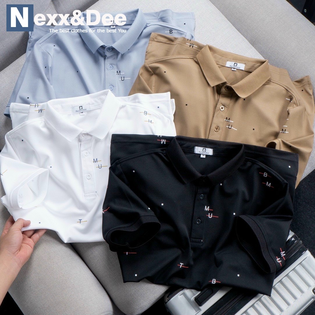 Áo thun polo nam, áo thun cá sấu nam hoạ tiết có cổ bẻ trẻ trung niên big size 3xl CB17