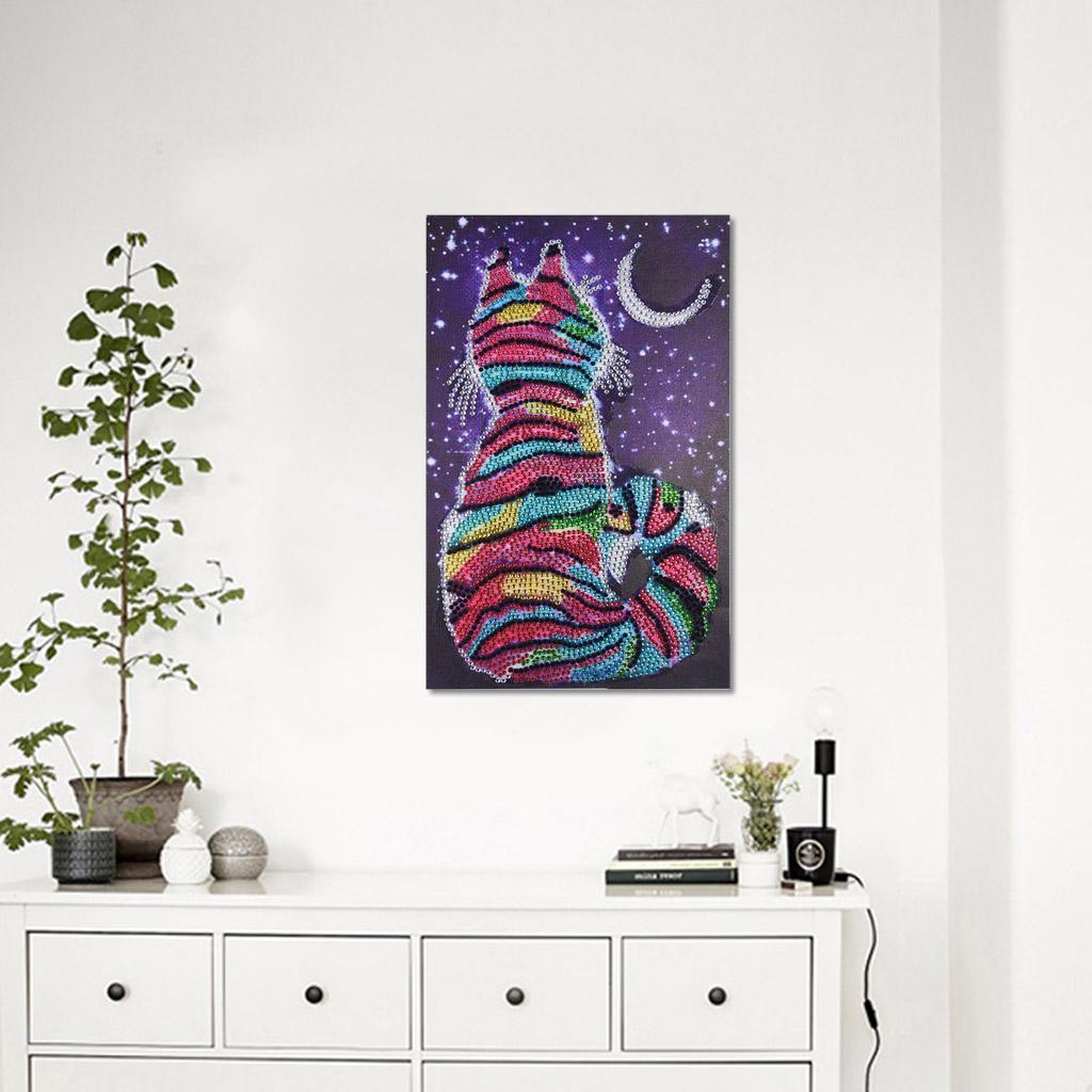 Fine  Cat  Decors  5D  DIY  Diamond  Painting  Special  Shaped  DIY