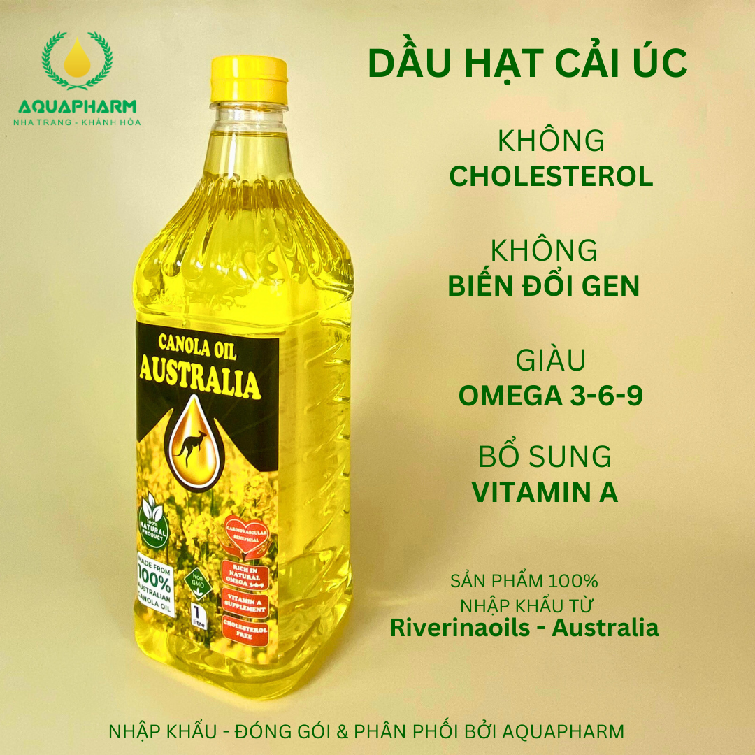 DẦU ĂN HẠT CẢI AUSTRALIA - KHÔNG BIẾN ĐỔI GEN - NHẬP KHẨU TỪ ÚC