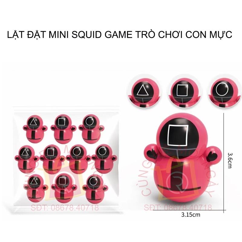 Lật đật mini Squid Game, Lật Đật Trò Chơi Con Mực Vui Nhộn