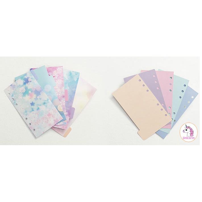 Tab Phân Trang galaxy flower A5/A6 cho Sổ Còng/Sổ Planner