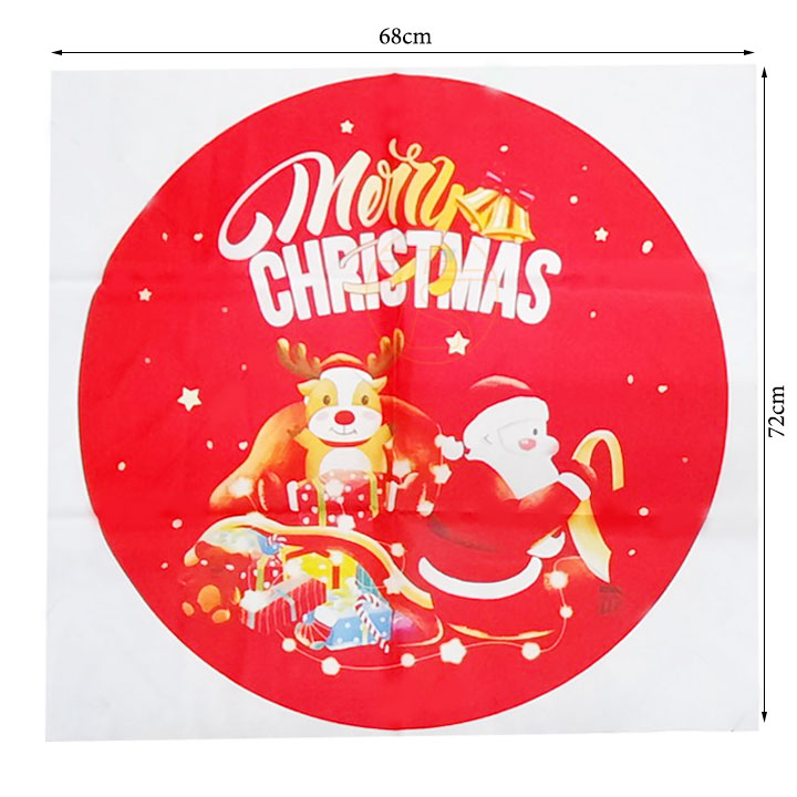 Bong bóng trang trí noel giáng sinh Merry christmas và ông già noel có đèn led - Tấm poster trang trí dịp giáng sinh noel