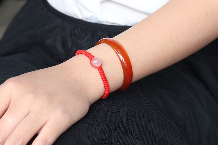 Vòng Tay Kết Dây Hạt Đá Thạch Anh Hồng Ngọc Quý Gemstones GA15