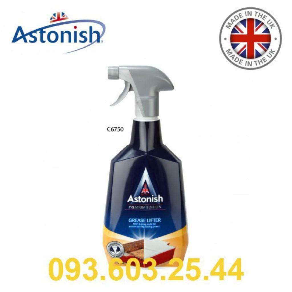 Tẩy dầu mỡ và cháy khét Astonish Chai tẩy dầu mỡ đồ dùng phòng bếp và khu vực bếp Astonish C6750 750MLml Anh Quoc