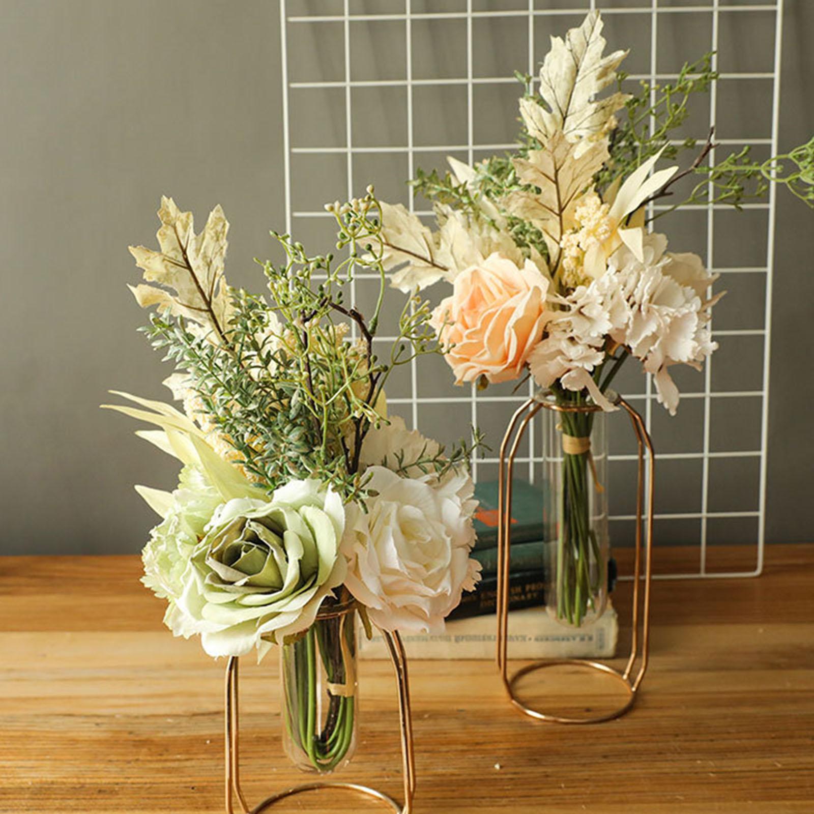 Artificial Flowers Bouquet Simulation Hydrangea Flower for Wedding Desktop Decor