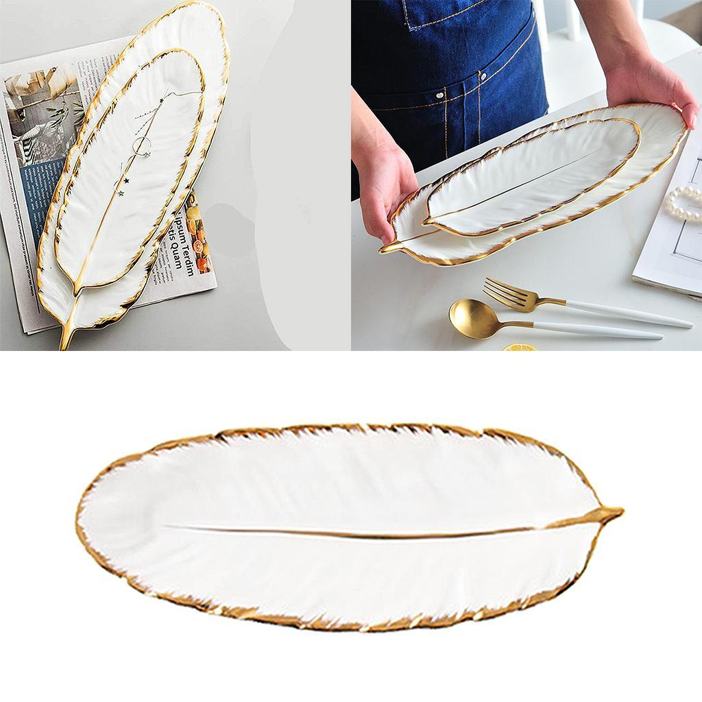 Tray Tableware Plate for Necklace Cosmetic Party Decoration white