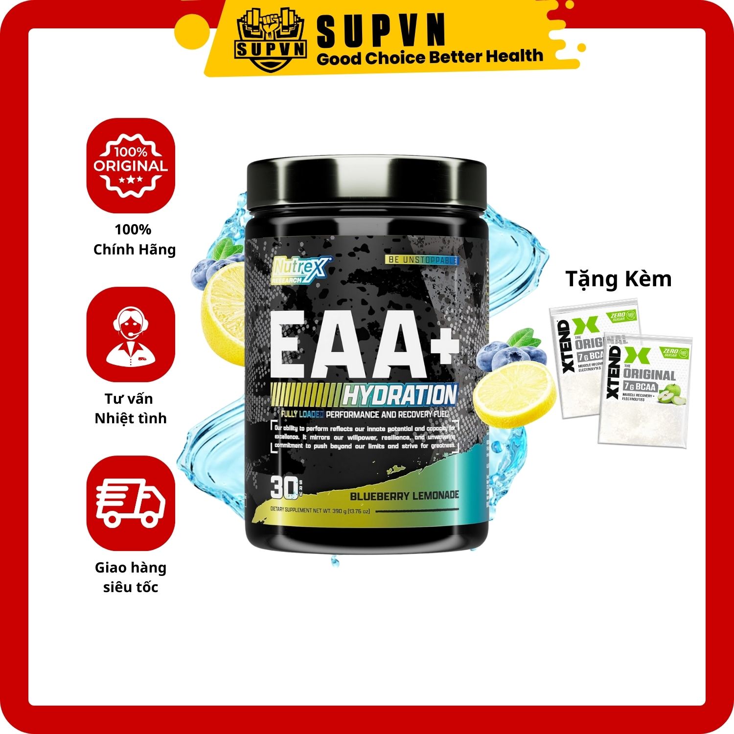 Eaa Nutrex Hydration 30Serving Dinh Dưỡng Hổ Trợ Tăng Cơ Phục Hồi Cơ Bắp Dành Cho Người Tập Gym Nam Và Nữ - Strawberrywatermelon