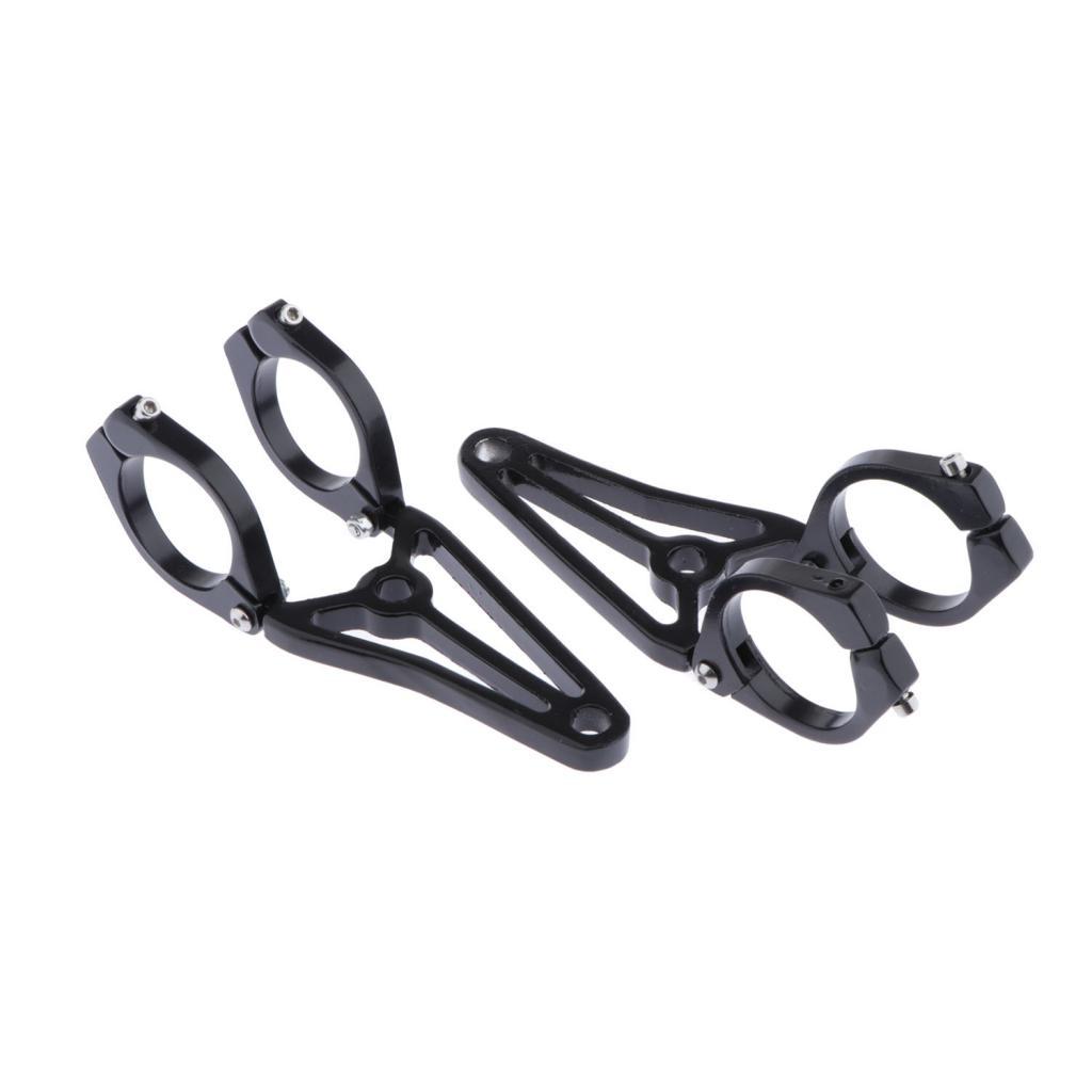 Black Motorcycle Headlight   Front Fork Bracket For 41mm Fork Tube