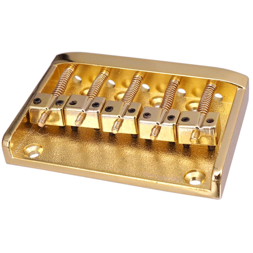 5 String Bass Bridge Golden for Electric Bass Replacement Parts Accessories