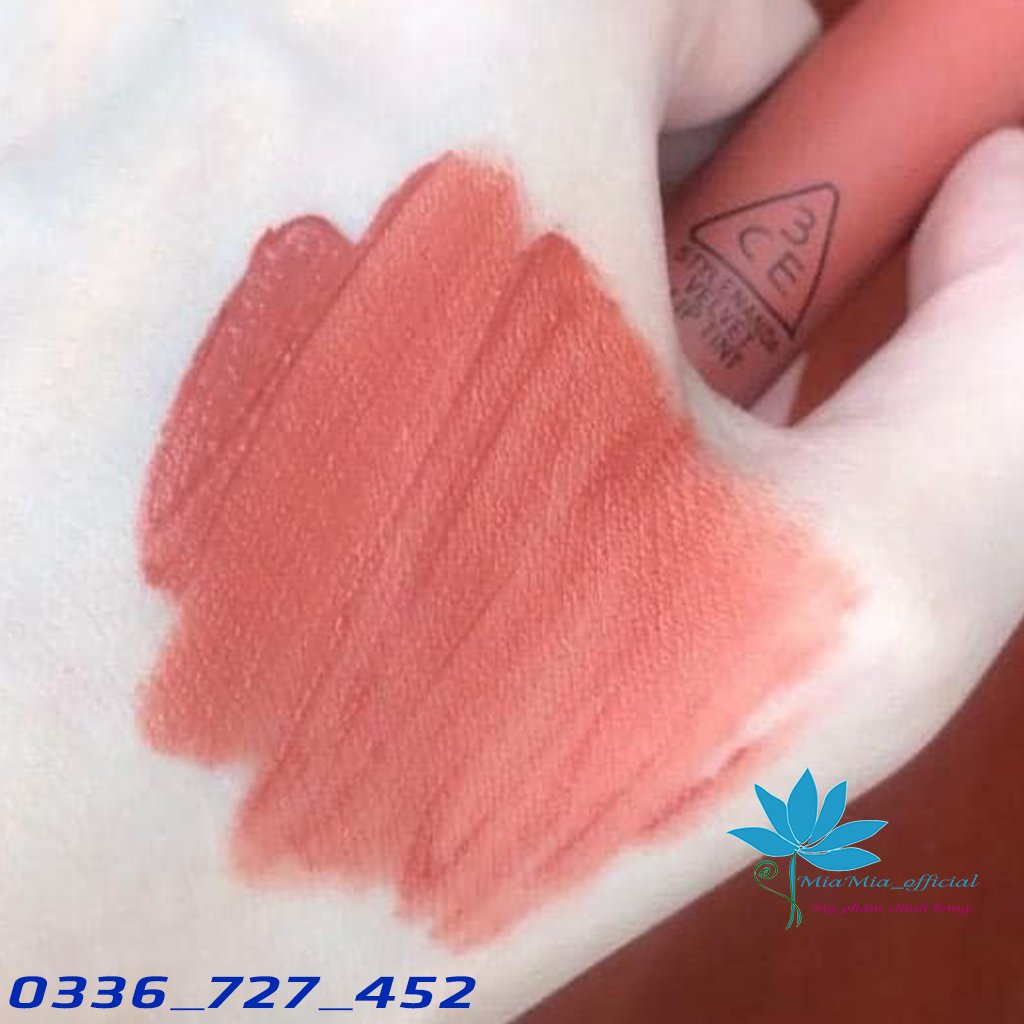 Son 3CE Velvet Lip Tint Going Right – Màu Cam Hồng Đất