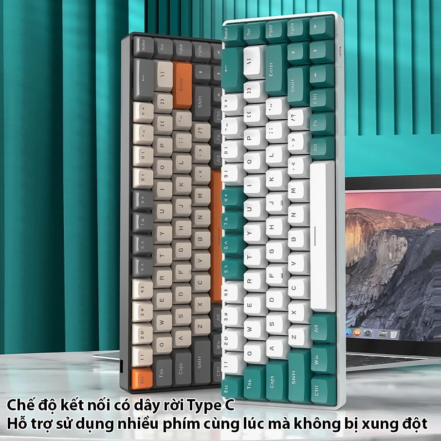 Bàn phím cơ Coputa Bàn phím cơ có dây mini laptop máy tính LED RGB T8