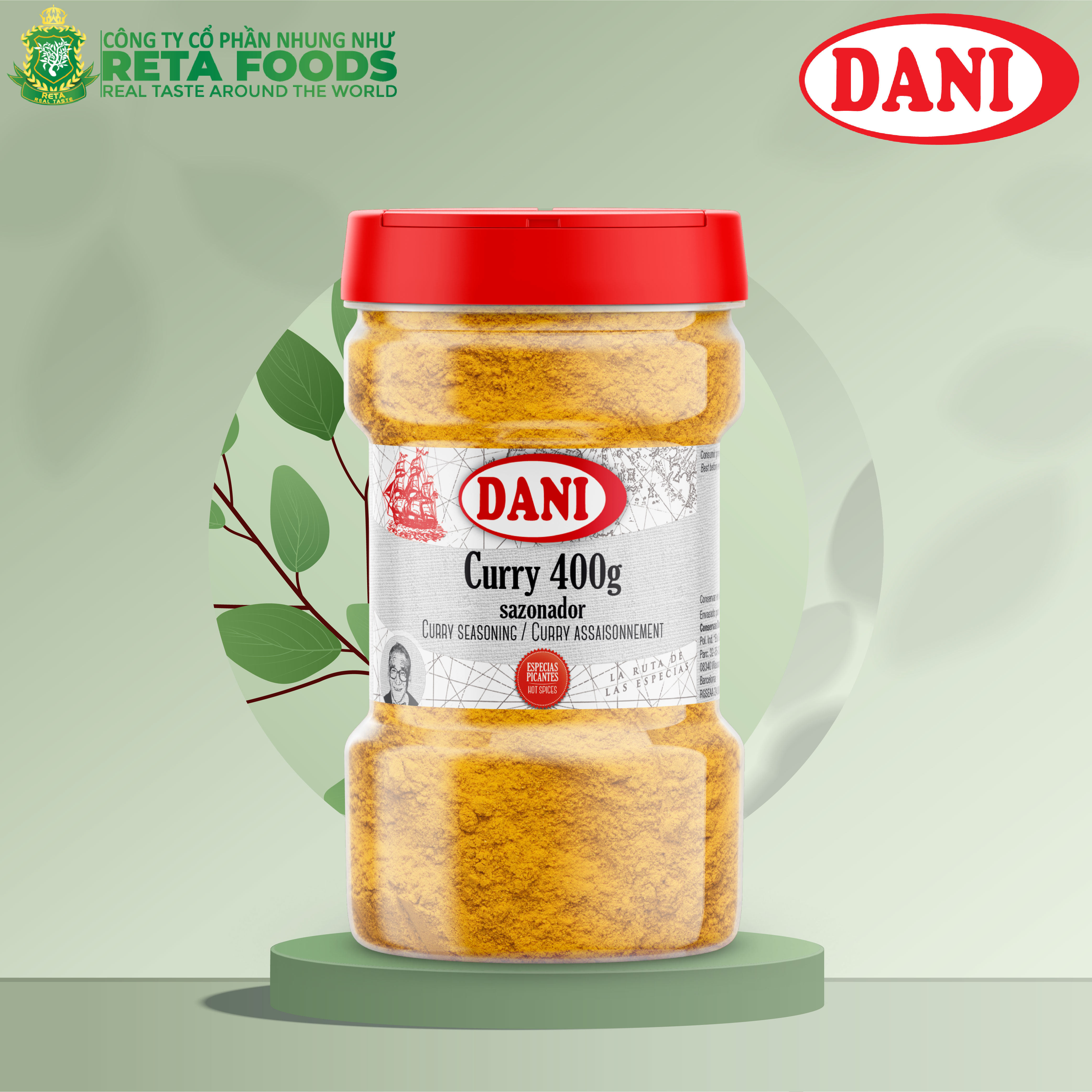 Gia vị tẩm ướp cà ri Dani - Curry Seasoning 400 Gr