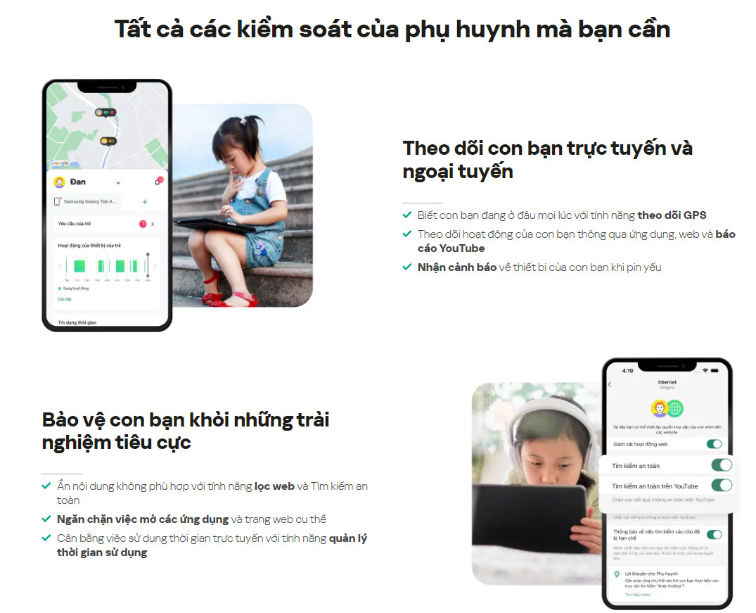Phần mềm Kaspersky Safe Kids - Hàng Chính Hãng