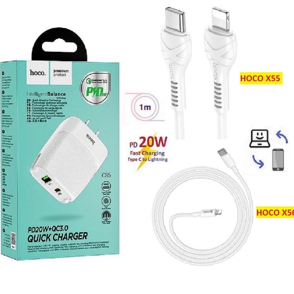 Củ Sạc Dành Cho Iphone 12 Hoco C85 PD/ 20W/ QC3.0 Hàng Chính Hãng